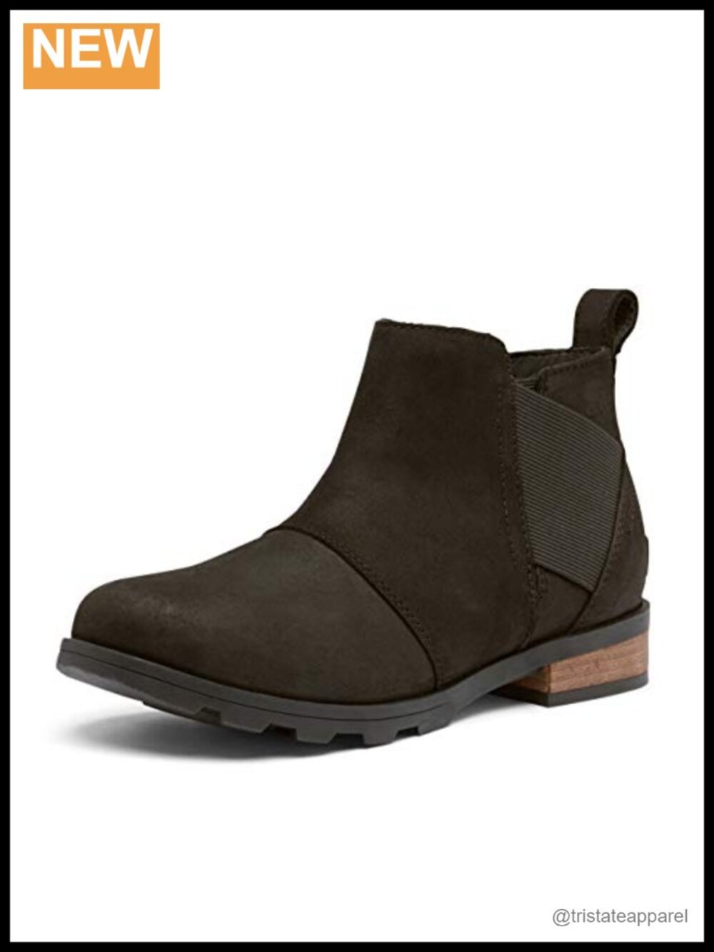 Sorel Emelie Chelsea Wedge Boots Waterproof Leather Ankle Bootie